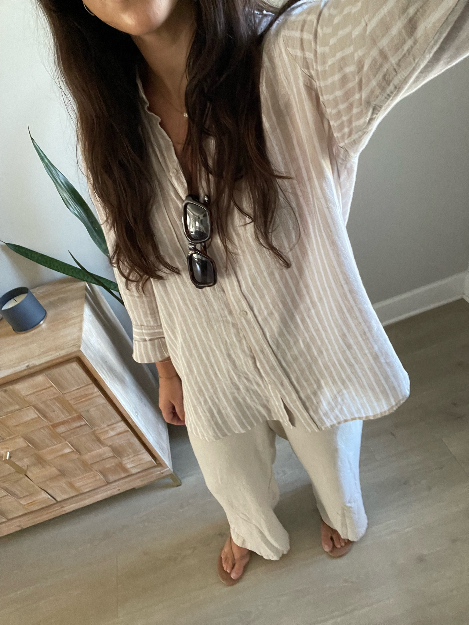 Living in linen until the temps drop at this point. My exact shirt is Gap from Sam’s Club (on sale in store for $12!!). It’s not online so linking similar if you don’t have Sam’s close by! 

#LTKSaleAlert #LTKFindsUnder50 #LTKMidsize