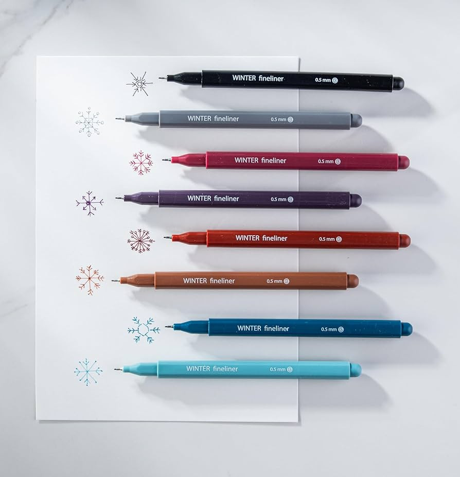 DIVERSEBEE Fine Tip Pens, 8 Bible Pens No Bleed Through, Assorted Colors, 0.5mm Fine Point Fineli... | Amazon (US)