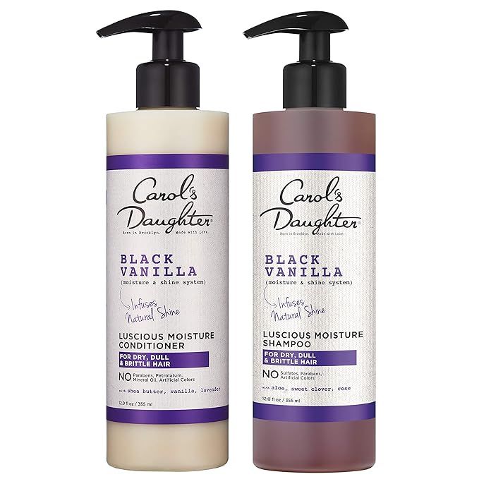 Carol’s Daughter Black Vanilla Moisture & Shine Shampoo and Conditioner Set For Dry Hair and Du... | Amazon (US)