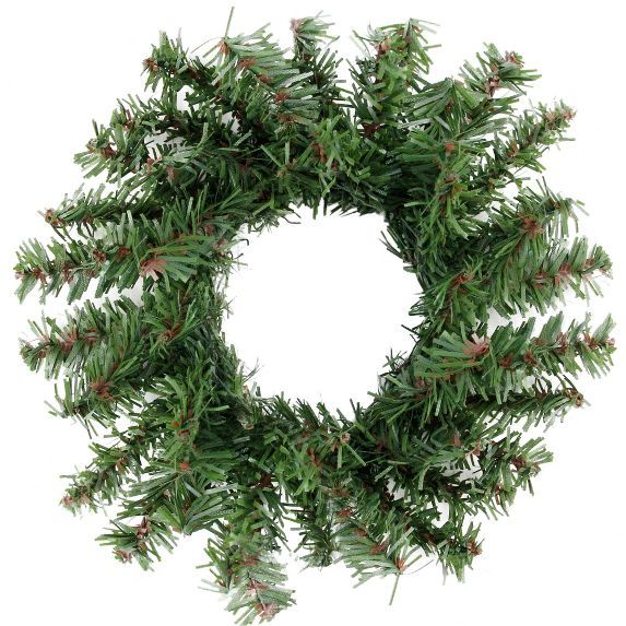 Northlight 5" Unlit Mini Pine Artificial Christmas Wreath | Target