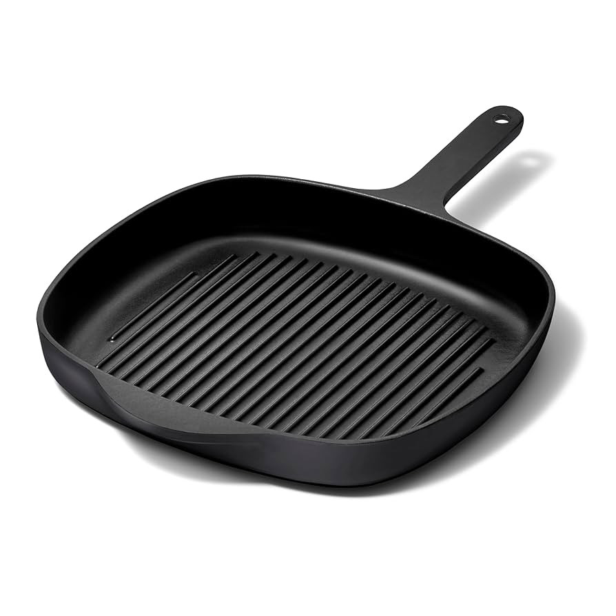 Caraway Enameled Cast Iron Grill Pan - 10.5” Grill Pan for Stovetop Cooking - 3 Layer Enamel Co... | Amazon (US)