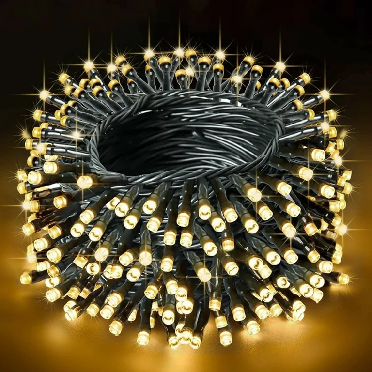 Avoalre 82ft 1000 LED Christmas Light Strings, Warm White Plug in Christmas Tree Lights with 8 Mo... | Walmart (US)