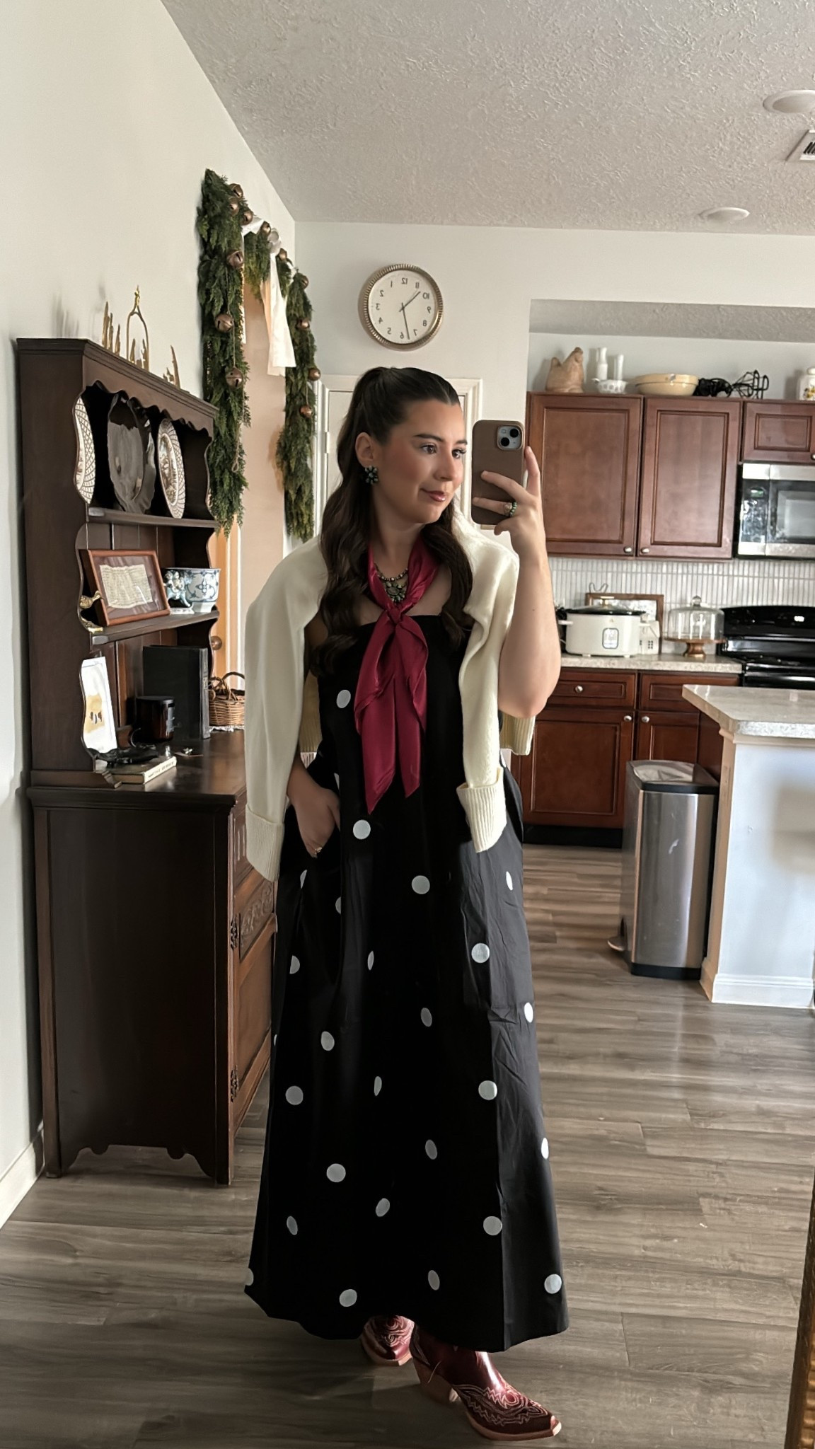 football game day outfit for Texas A&M! 

size medium in dress, small in sweater 

#LTKgrwm #LTKootd #LTKFindsUnder50