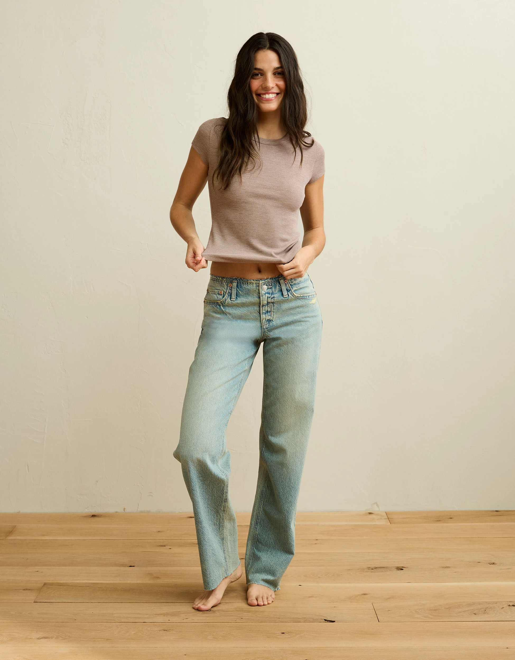 AE Hey Baby Waffle Tee | American Eagle Outfitters (US & CA)