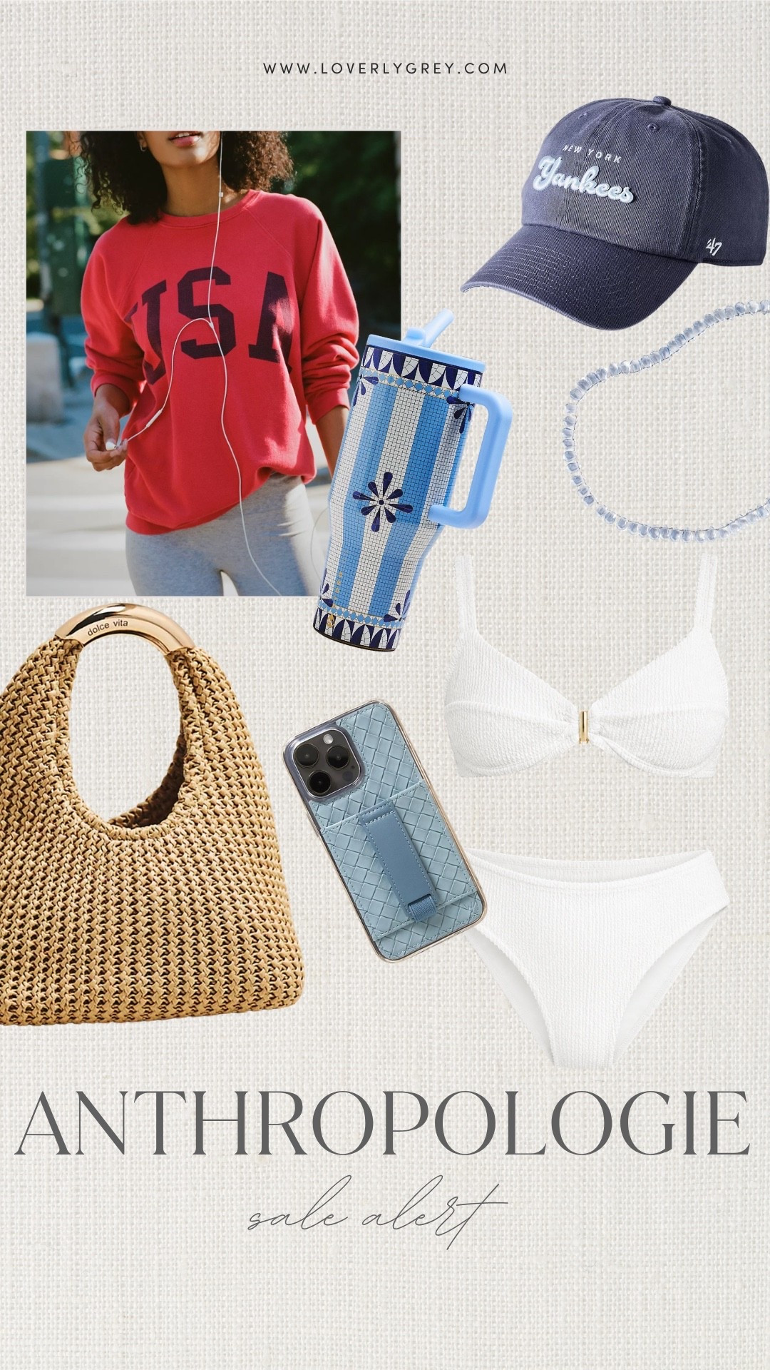 Ready for pool days and summer long weekends with these gorgeous Anthropologie finds! From the chic textured white bikini to the cozy red USA sweatshirt, these casual pieces are perfect for the season. Loverly grey, Anthropologie sale finds, casual summer style, summer outfit inspiration, beach vacation style | Use code LOVERLY20 for 20% off your order of $100+!

#LTKootd #LTKgrwm #LTKSaleAlert