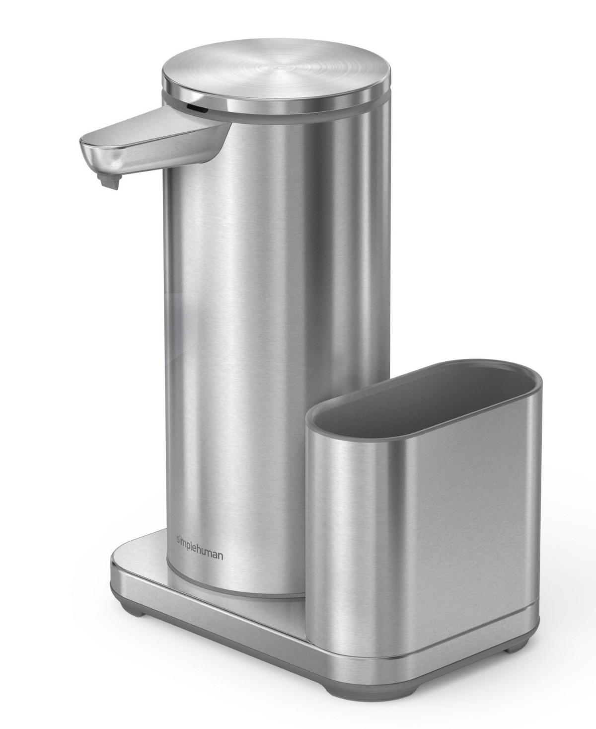 Simplehuman 14 oz Sensor Pump, Touch-Free Hand Soap Dispenser with Sponge Caddy - Brushed Stainless Steel | Macy's