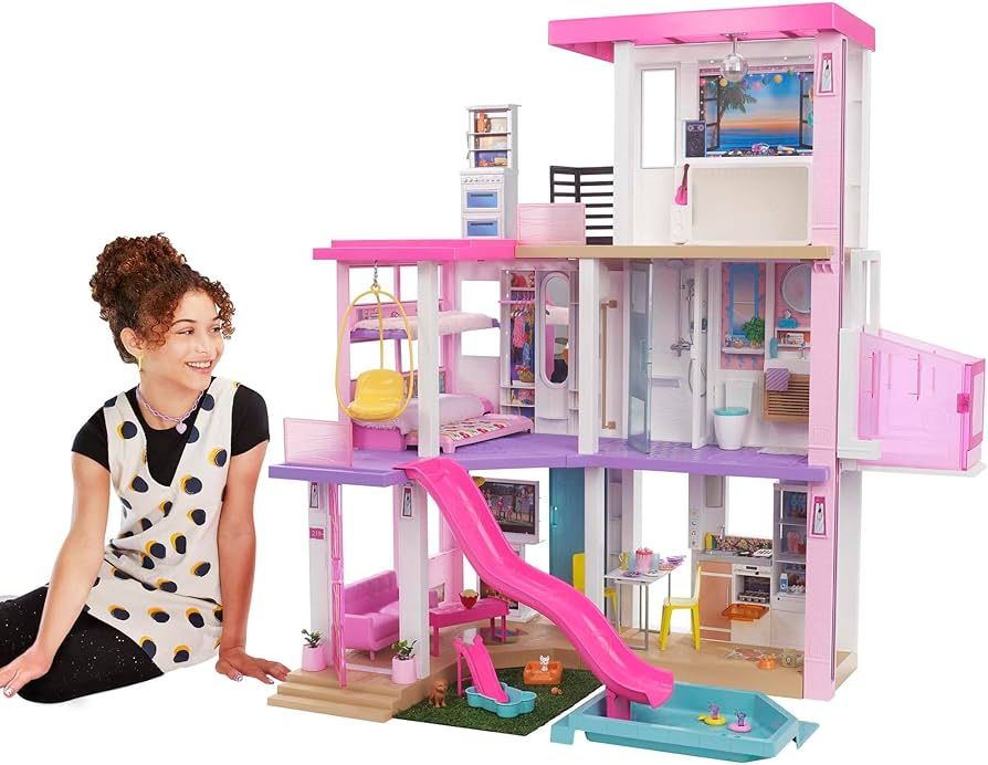 Barbie DreamHouse Dollhouse with 75+ Accessories and Wheelchair Accessible Elevator, 10 Play Area... | Amazon (US)