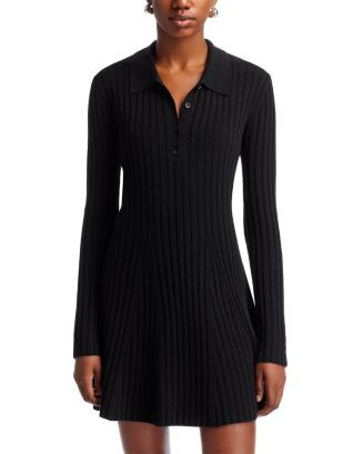 Vhari Ribbed Button Up Mini Dress | Bloomingdale's (US)