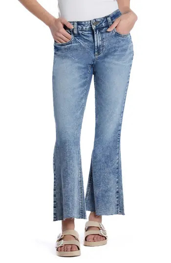 HINT OF BLU Fun Slim Flare Jeans in Blue Love at Nordstrom Rack, Size 29 | Nordstrom Rack