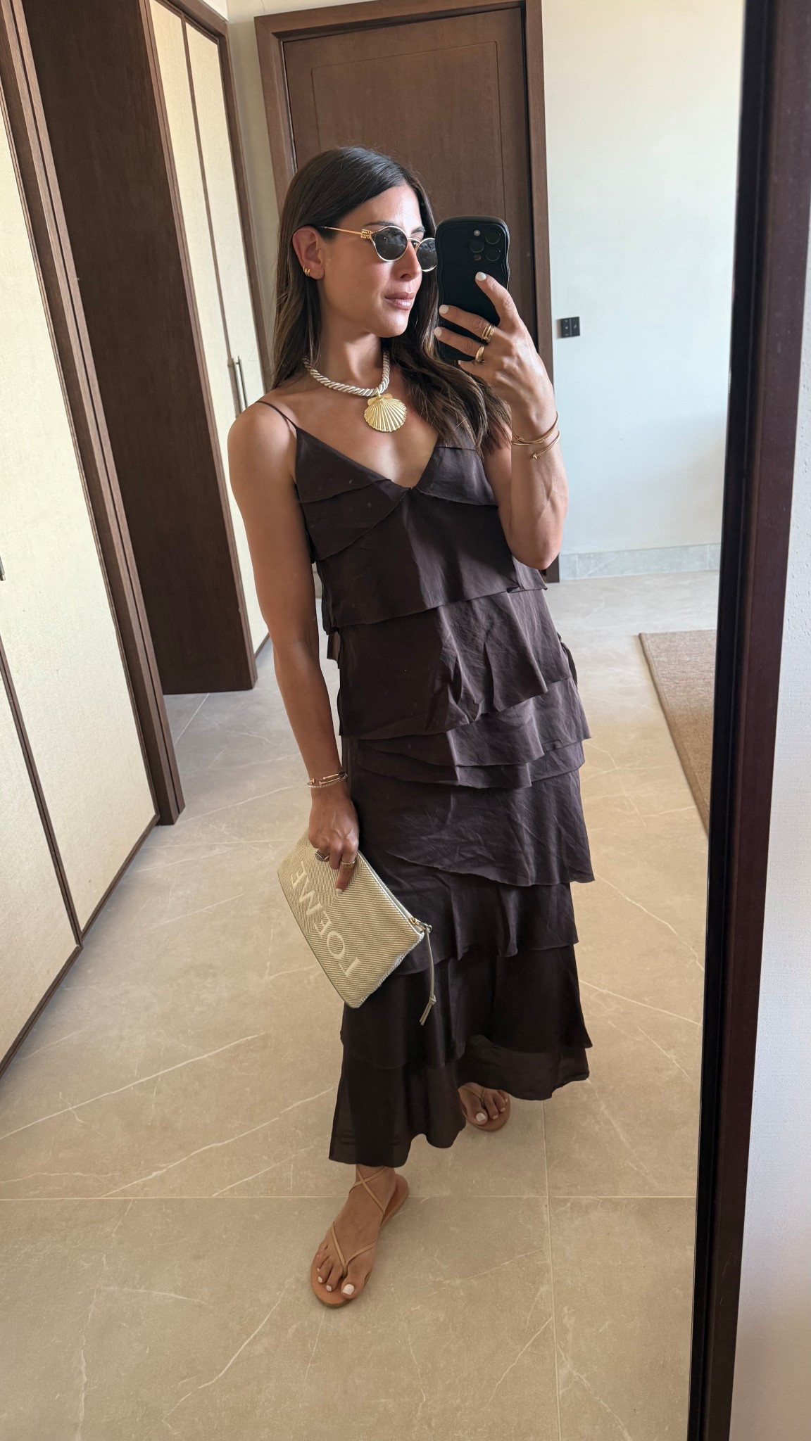 Holiday nights..:chocolate brown dress 🤎