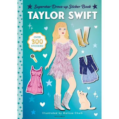 Taylor Swift Superstar Dress-Up Sticker Book - (Superstar Dress-Up Sticker Books) by  Random House (Hardcover) | Target