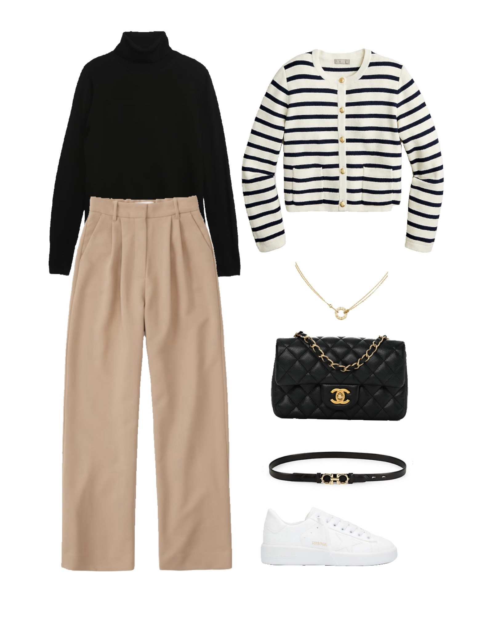 Outfit cho ngày se lạnh và phải đi bộ nhiều này mình phối quần tây với sneaker trắng. Mình thấy là ảnh quần trên web nhạt hơn khi mình nhận được hàng nên mọi người chuẩn bị tâm lý sẵn khi chọn mua nhen. Vẩn là chiếc áo cardigan sọc nhưng lần này mình sẽ mặc ngoài một lớp áo cổ lọ đen. Nếu trời lạnh hơn thì mọi người layer thêm 1 lớp áo giữ nhiệt của uniqlo bên dưới nữa cho ấm nhé

#LTKsalealert #LTKSeasonal #LTKHoliday