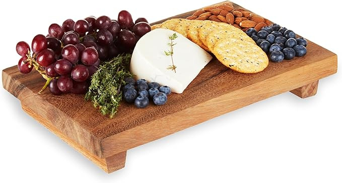 Twine Footed Wood Serving Board Decorative Tray Decor, Kitchen Table Decor or Kitchen Counter Dec... | Amazon (US)