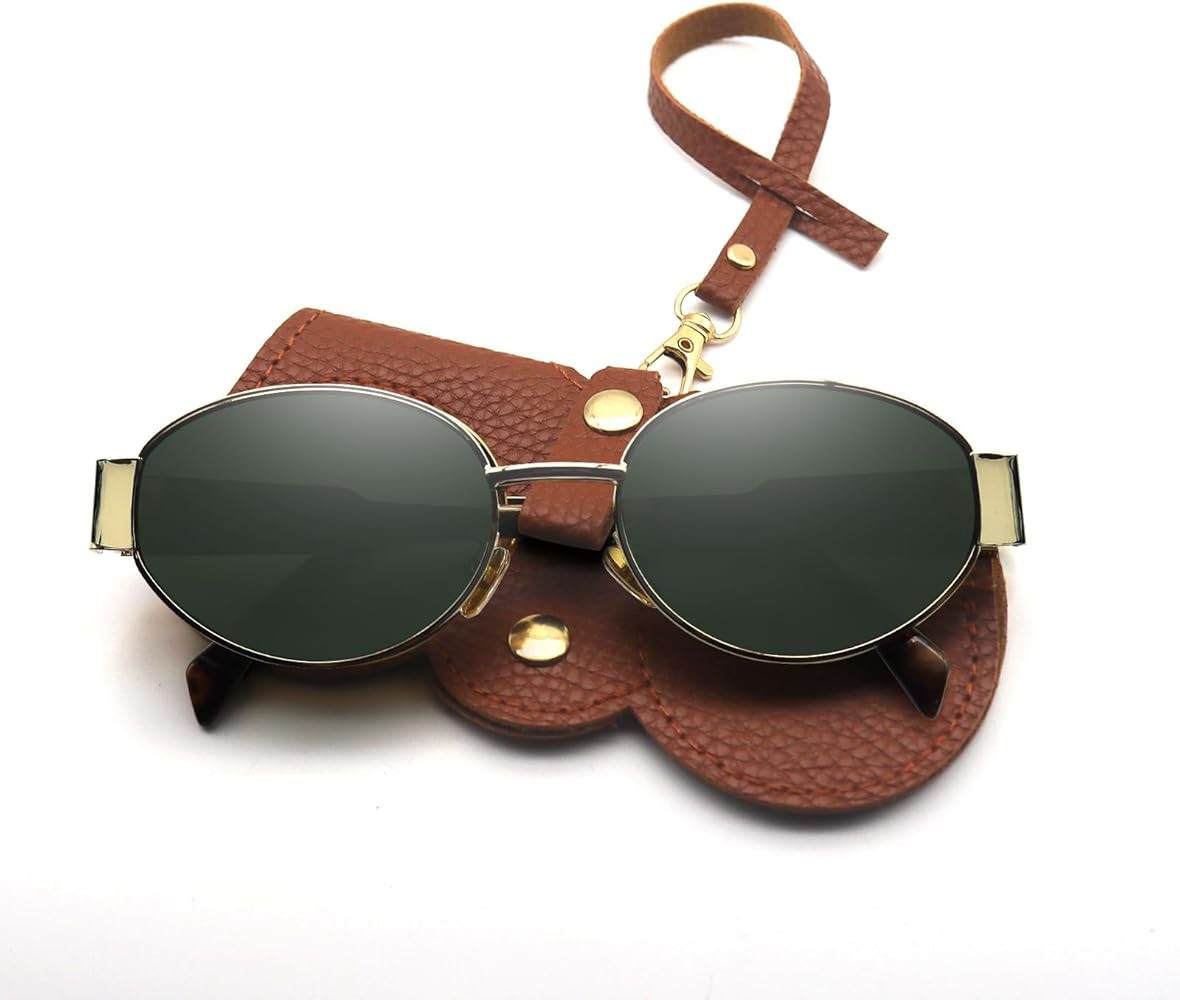 Retro Oval Sunglasses for Women Trendy Designer Sun Glasses Womens Shades Fashion Accessories for 2024 | Amazon (US)