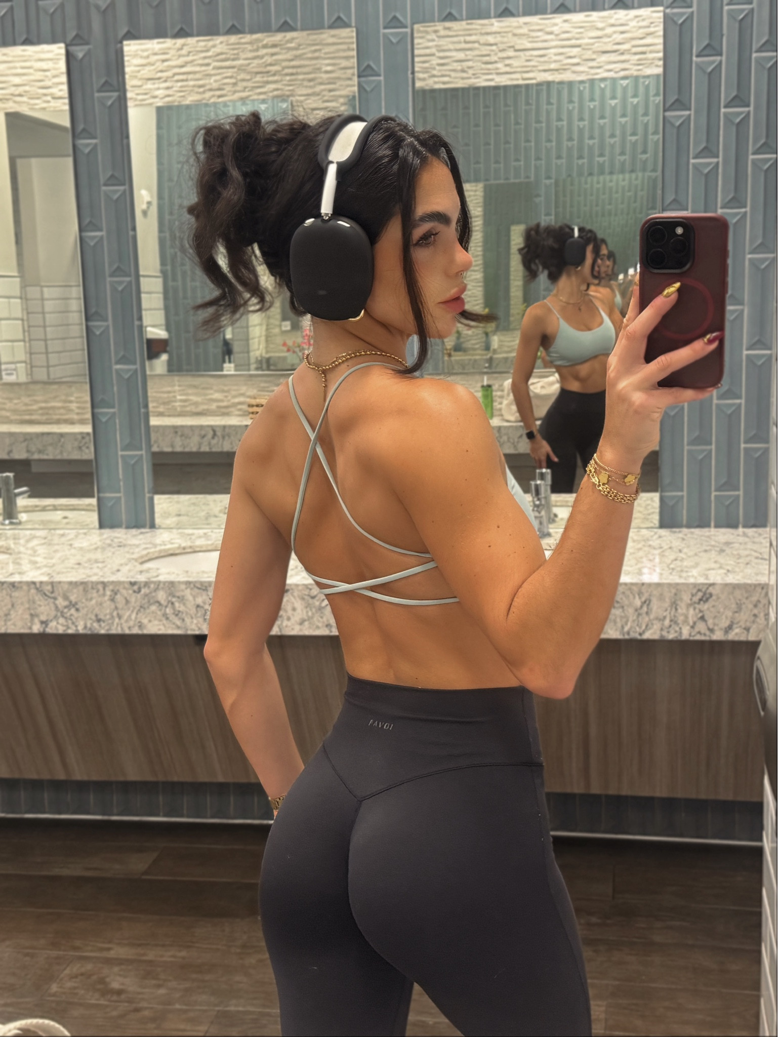 Bury me in this bra ok? I want it in every color. Open back over everything >>>> plus these leggings fit like a glove 😍 & yes I match my apple headphones covers since they are soooo affordable! 

#LTKGiftGuide #LTKFitness #LTKActive