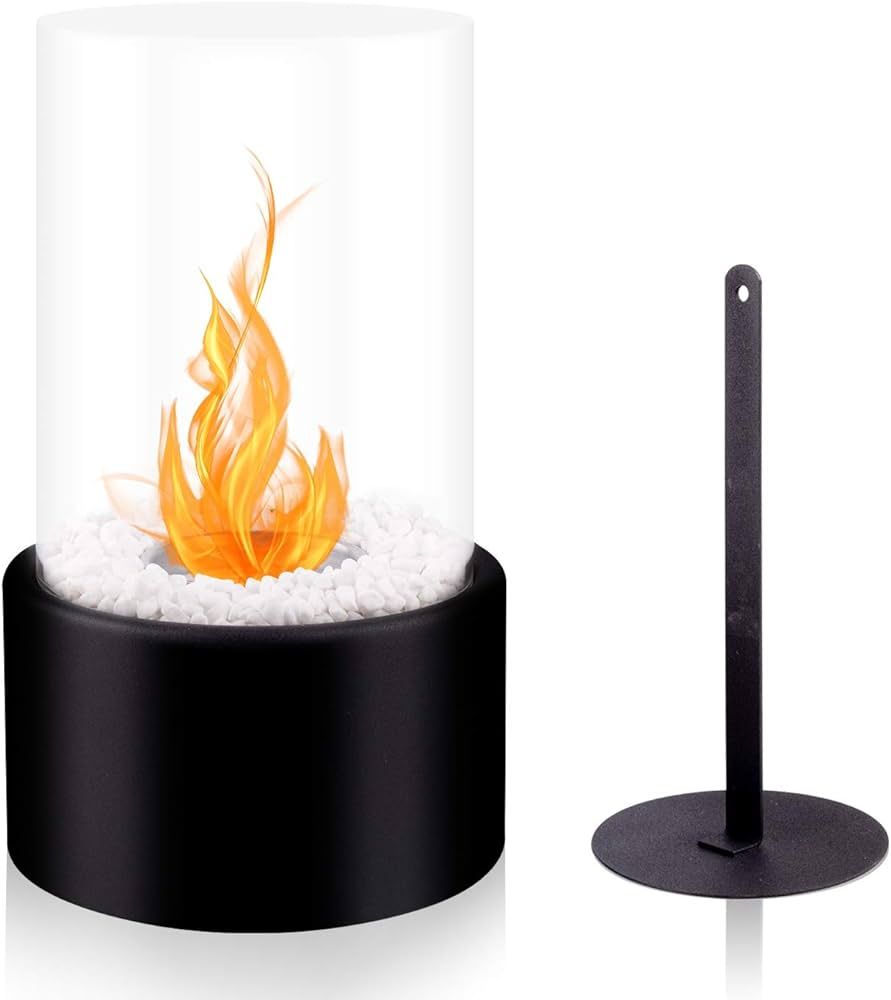 BRIAN & DANY Tabletop Fire Pit, Mini Portable Table Top Firepit Bowl, Ethanol Tabletop Fireplace ... | Amazon (US)