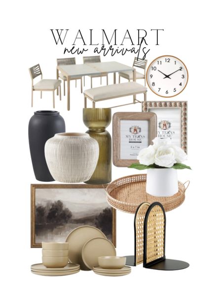 Walmart New Arrivals I’m loving!  So many good vases, wooden trays, outdoor furniture, wall decor, rugs, picture frames, wall clocks, and even new dishes!  Better homes and gardens, my Texas House, Mainstays, and more!

#LTKsalealert #LTKstyletip #LTKhome