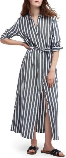 Annalise Stripe Long Sleeve Shirtdress | Nordstrom