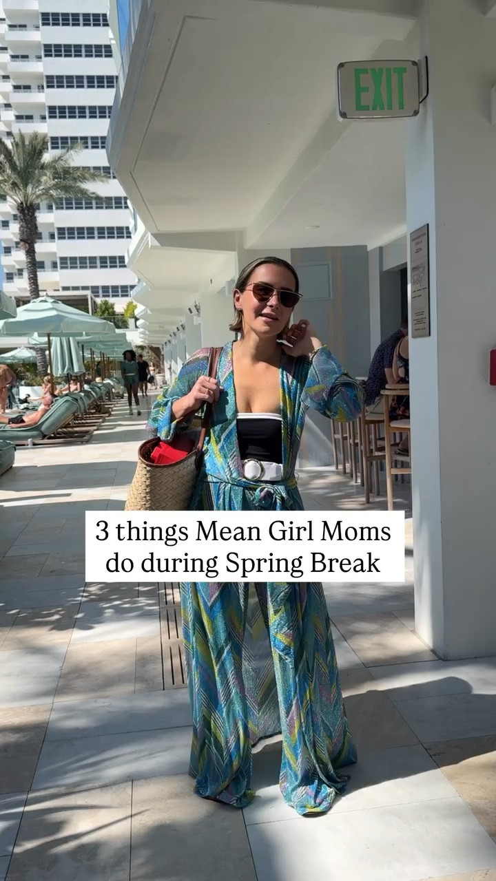 Comment “PLAN” & I’ll send you exactly what to say & do when this happens. 

Spring break can be a visibility moment. Who you’re spending time with and what you hear about usually shows your place in the group. And it starts to show who’s really included.

Comment Outfit for links 

As for the 3 things Mean Girl Moms do during Spring Break: 

She asks what you did for spring break & instead of a simple “how nice,” it turns into “why?” followed by an “oh” & suddenly you’re explaining why you chose what you did for vacation. 

She ignores your playdate invites but then makes plans with someone else right in front of you, as if you’re not an option. 

You introduced her to your friend group & vouched for her. And somehow by spring break she’s on the group trip & you’re watching from your stories. Now you’re questioning if you were ever really part of the group.

Spring break, swimsuit, mom outfit cover up, resort wear, vacation outfit 

, 

#LTKFestival #LTKSwim #LTKmomlife