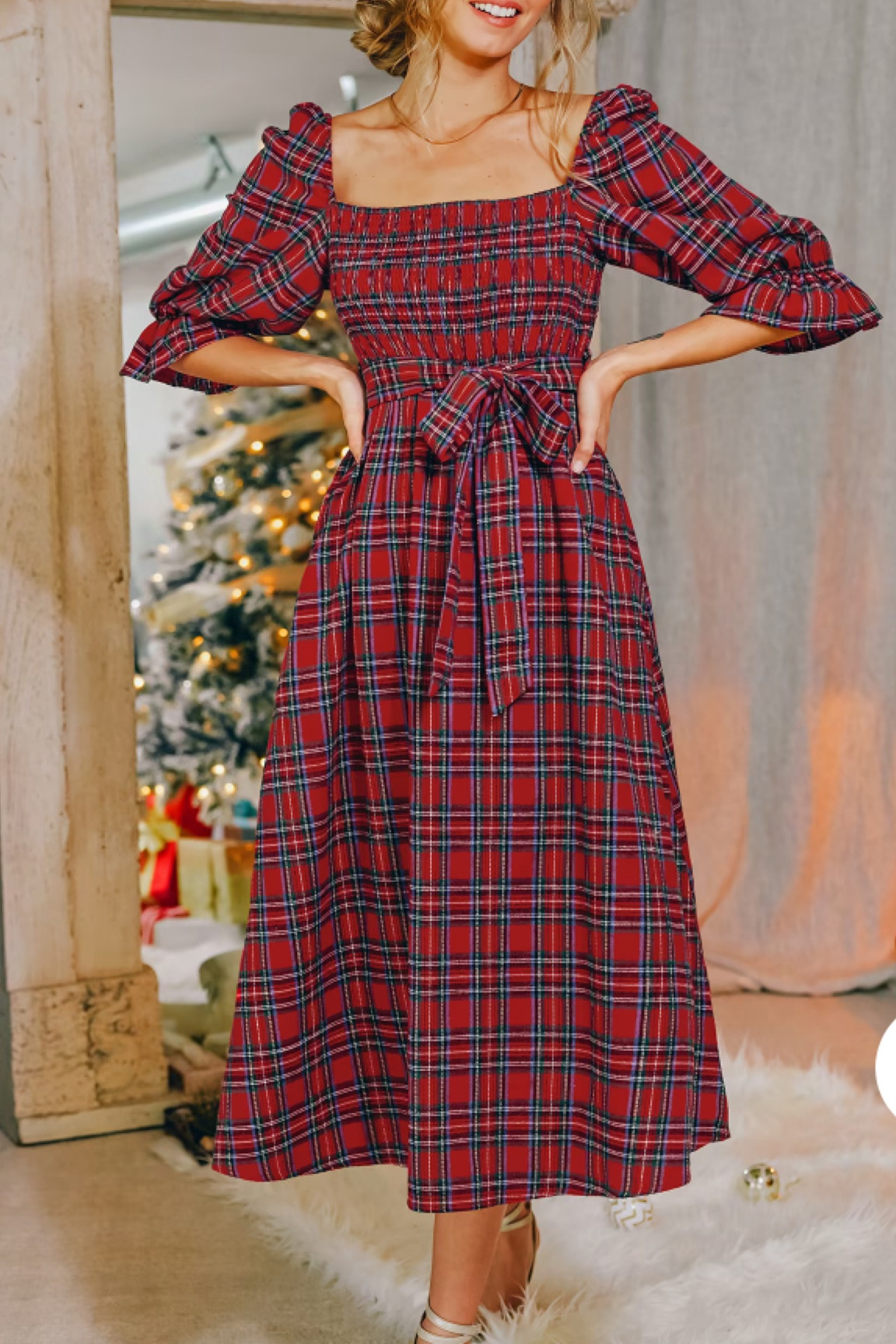 Love a plaid dress for holiday 🎁

Holiday outfit, holiday dress, red dress, holiday party outfit, holiday party dress, holiday party, holidays 2023, 2023 holiday outfit, tartan plaid, classic Christmas, classic holiday outfit, classic holiday, classic style, southern style, 