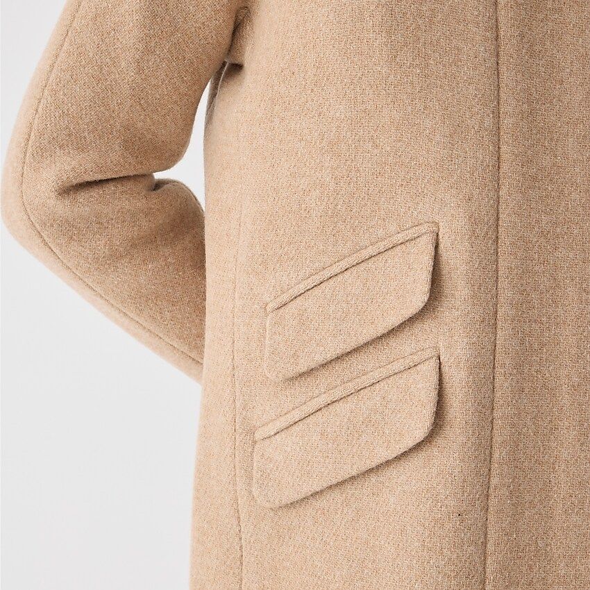 Cocoon coat in Italian stadium-cloth wool | J.Crew US