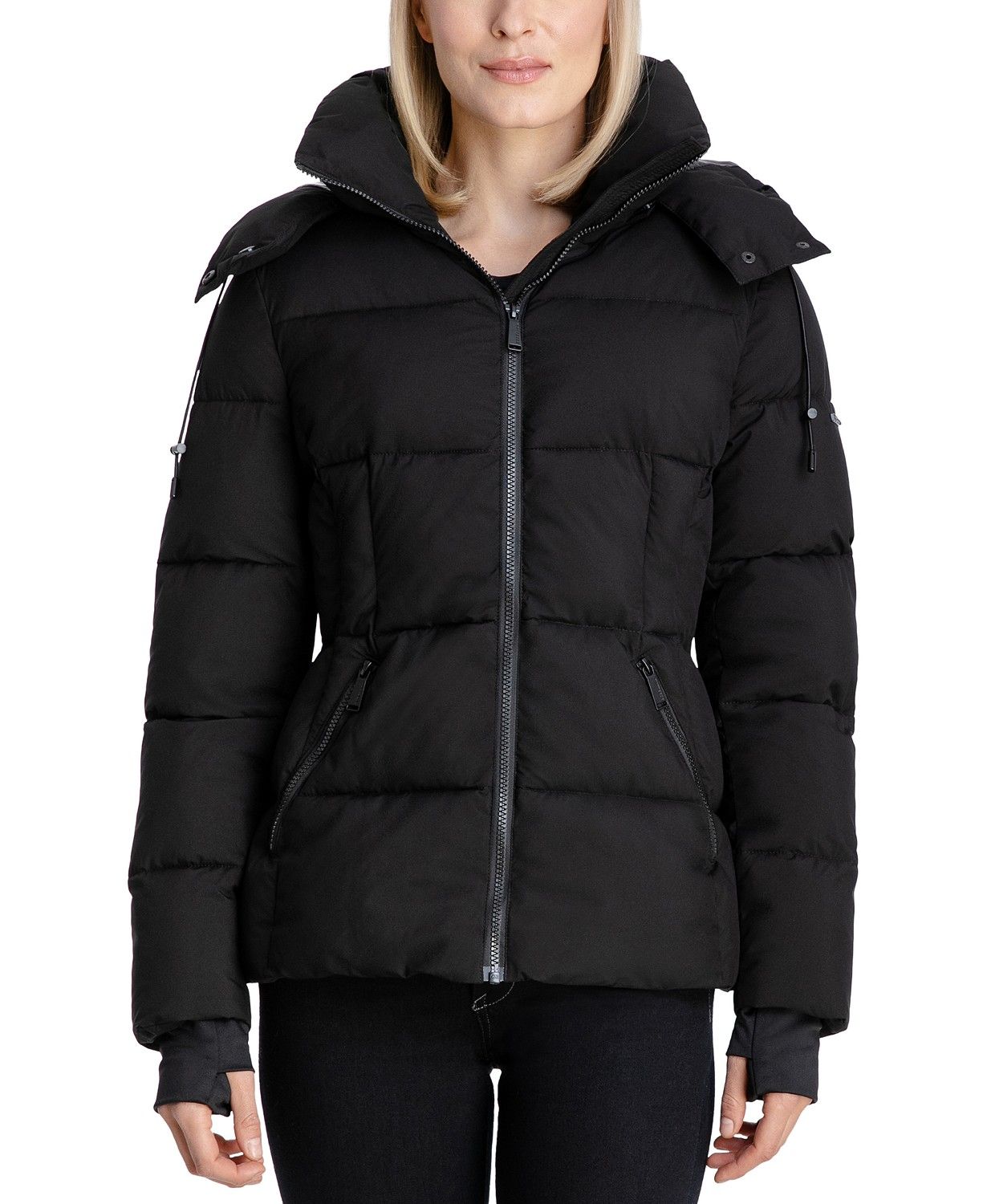 BCBGeneration Stretch Hooded Puffer Coat & Reviews - Coats & Jackets - Women - Macy's | Macys (US)