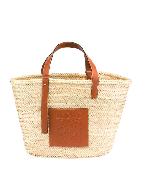 Loewe Raffia Basket Tote Bag | Neiman Marcus