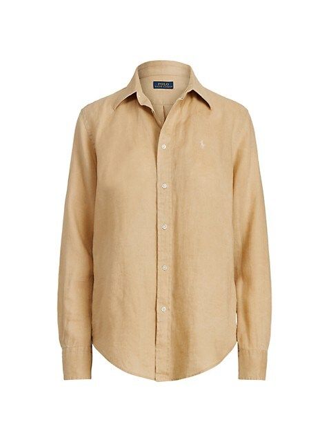 Piece-Dyed Linen Button-Up Shirt | Saks Fifth Avenue