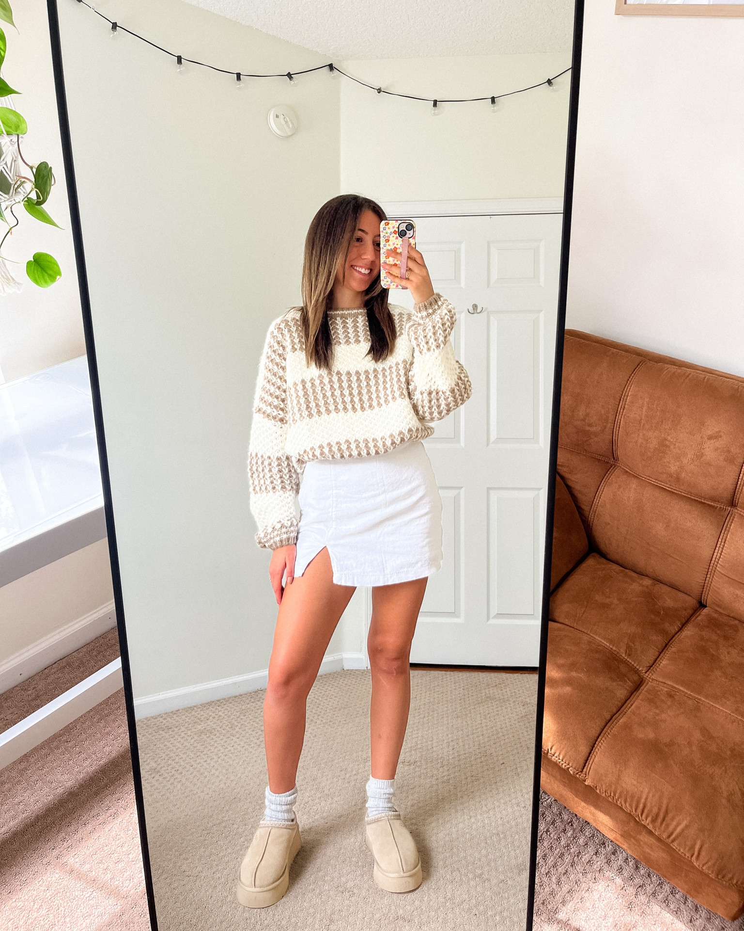 Fall Outfit Idea Inspo, Pumpkin Patch Outfit Idea, Fall Aesthetic, Chunky Oversized Sweater, Mini Skirt, Ugg Tazz Platform Slippers Mustard Seed


#LTKstyletip #LTKSeasonal
