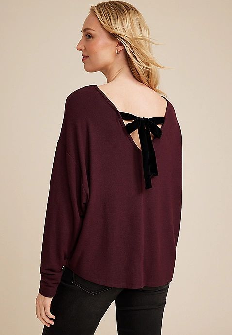 Bow Back Top | Maurices