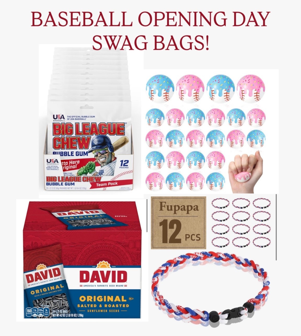 Things I’m putting in swag bags for my sons baseball team for opening day! Would also be great items for a baseball
Birthday party!! 

#LTKmomlife #LTKKids #LTKSeasonal