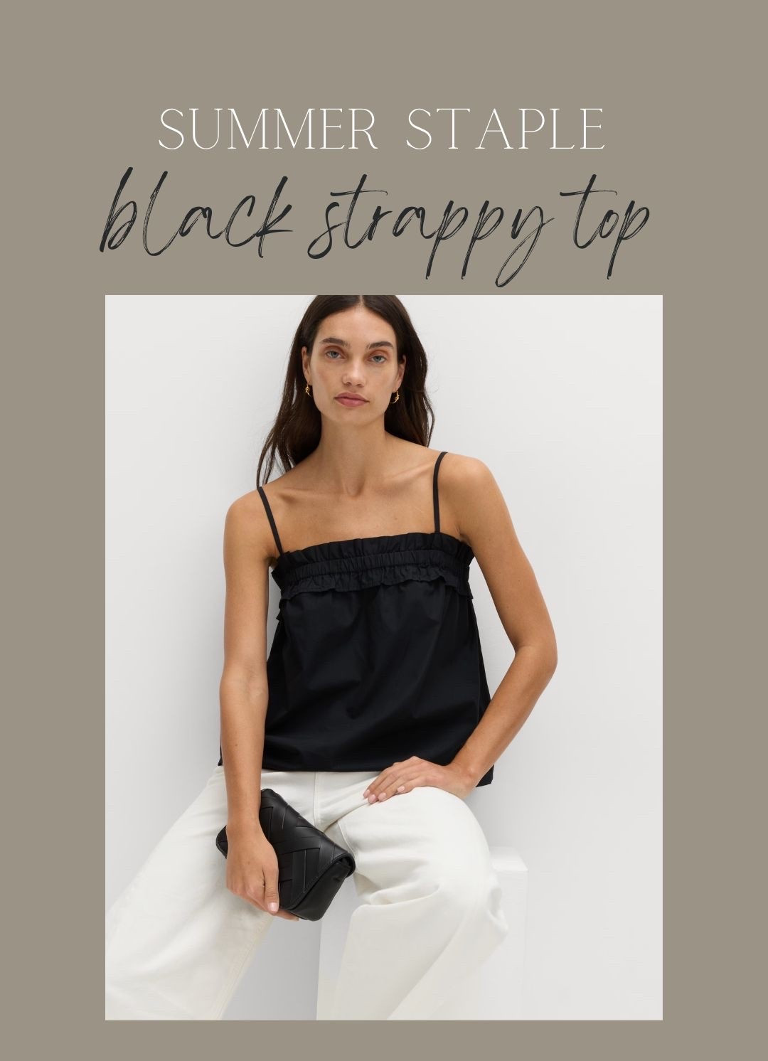 Summer staple - black strappy top

#LTKsummer #LTKuk