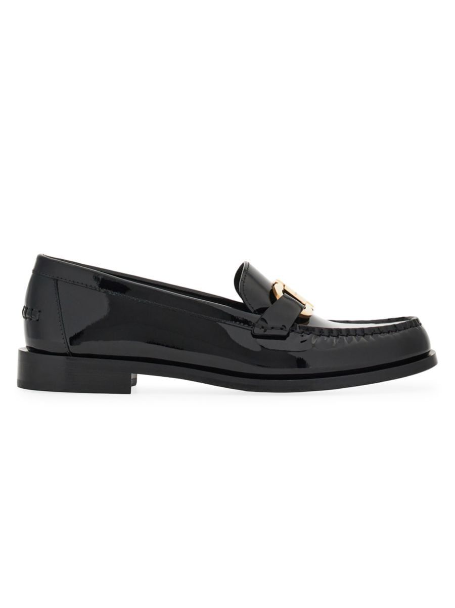 Maryancharlotte Gancini Patent Leather Loafers | Saks Fifth Avenue