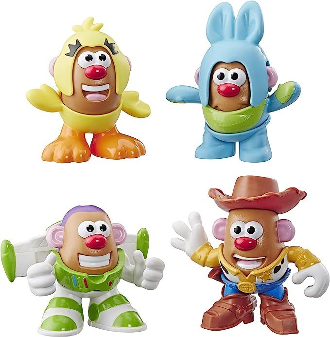 Mr Potato Head Disney/Pixar Toy Story Mini 4 Pack Buzz, Woody, Ducky, Bunny Figures Toy for Kids ... | Amazon (US)