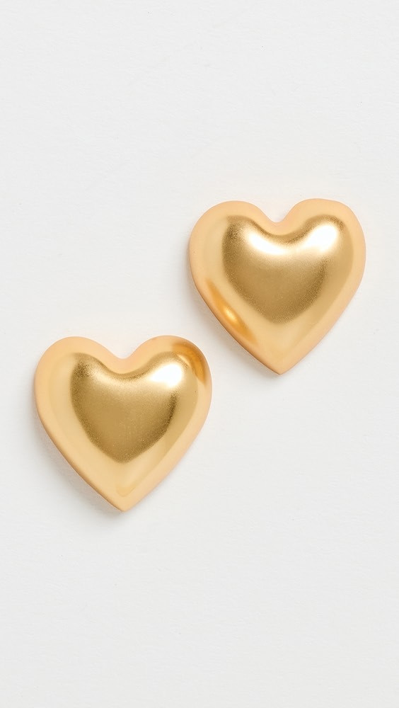 Roxanne Assoulin The Puffy Heart Gold Stud Earrings | Shopbop | Shopbop