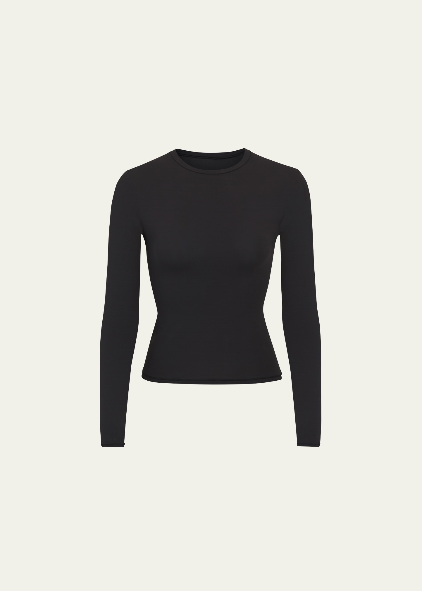 SKIMS Fits Everybody Long-Sleeve Crewneck T-Shirt | Bergdorf Goodman