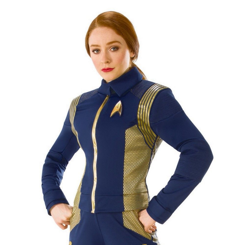 Halloween Women's Star Trek Discovery Gold Command Uniform Halloween Costume L, Size: Large, MultiColored | Target