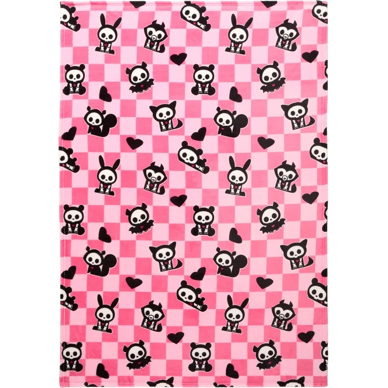 Skelanimals Summerween Silky Soft Plush Oversized Throw Blanket, 50 x 70 | Walmart (US)