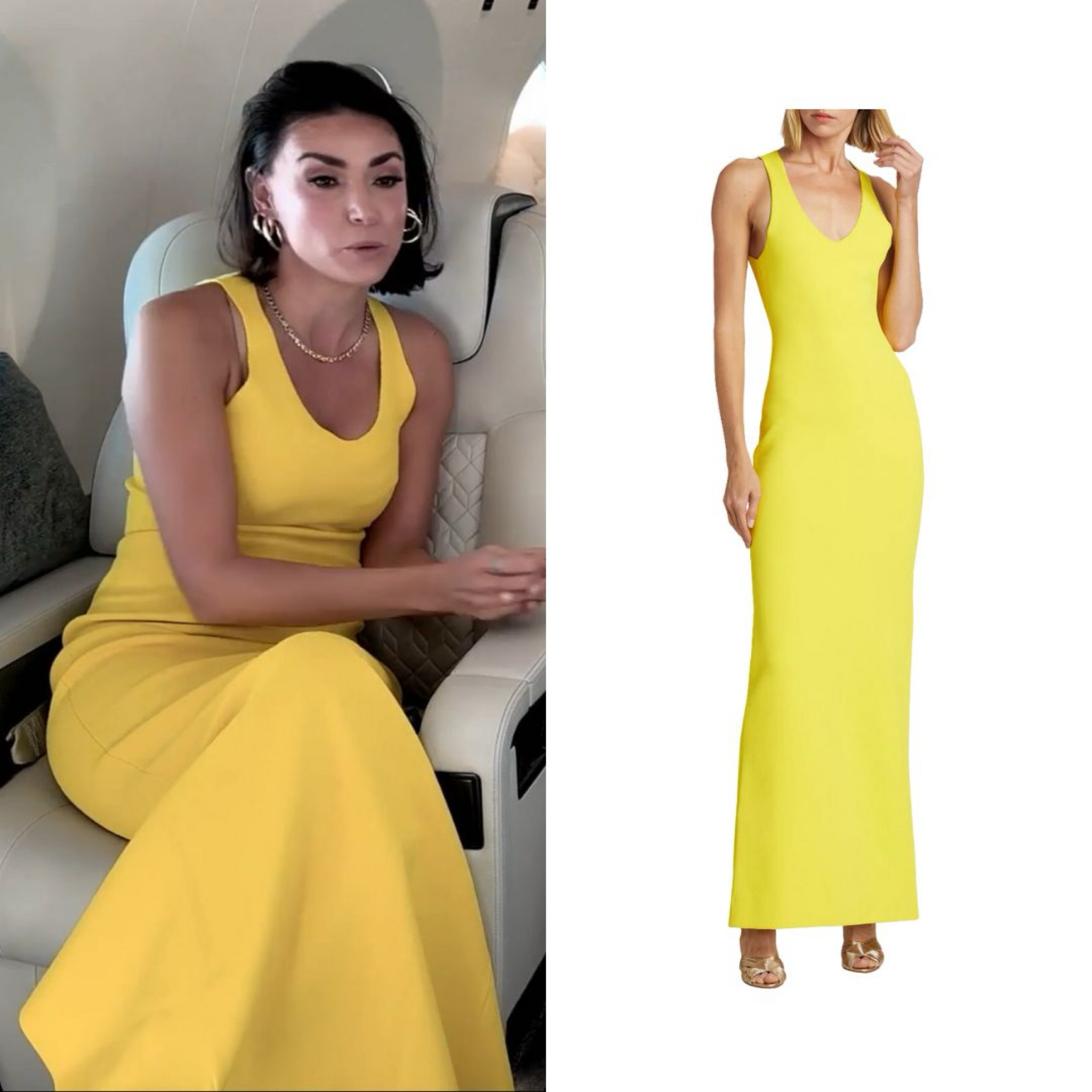 Bronwyn Newport’s Yellow Maxi Dress
