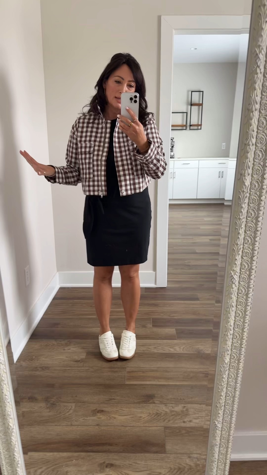 TARGET 🎯 TUESDAY 
• medium dress - true to size 
• medium jacket 
• sneakers true to size 
@Target 

#LTKgrwm #LTKPetite #LTKootd