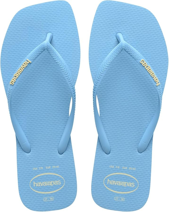 Havaianas Women's Slim Square Logo Pop Flip-Flop | Amazon (US)