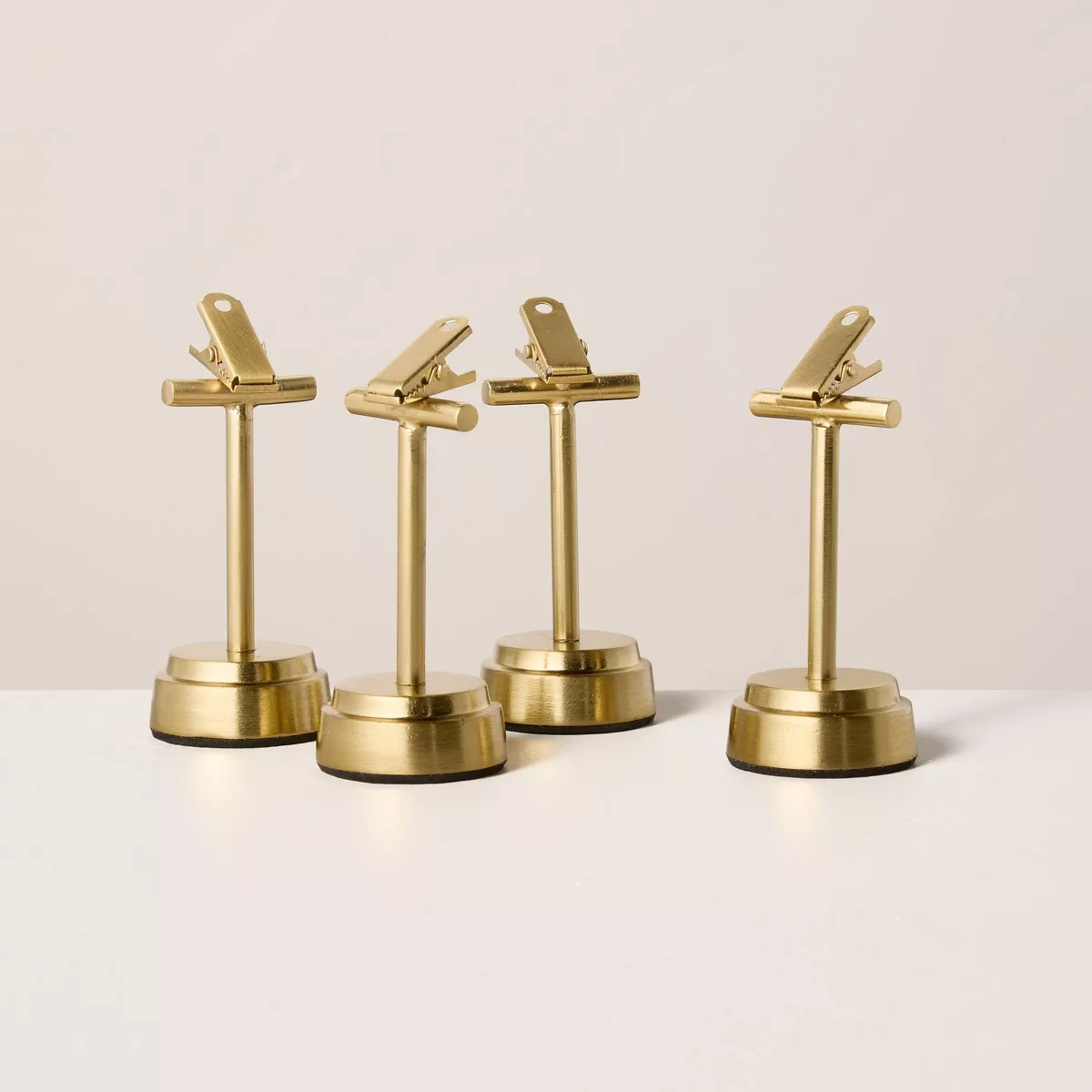 Brass Clip Place Card Holders Antique Finish (Set of 4) - Hearth & Hand™ with Magnolia | Target