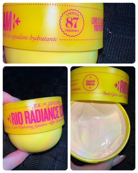 Don’t we all want a little Sparkle and a Little Glow?! 

Well- thanks to Sol De Janeiro - we can also stay Hydrated while doing all of the above 🥳🤩

Rio Radiance has Cheirosa 87 Frangance has notes of tropical flowers, caramel and vanilla. 

A little goes long way! 

It’s a limited batch - Grab YOURs while it’s still available 😉

#LTKHoliday #LTKGiftGuide #LTKbeauty
