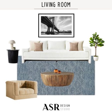 Styled Living Room featuring a sofa,  accent chair, coffee table, side table, and more! #livingroom

#LTKfamily #LTKhome #LTKstyletip