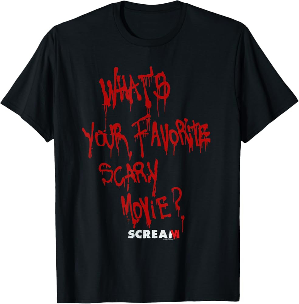 6 Favorite Scary Movie T-Shirt | Amazon (US)