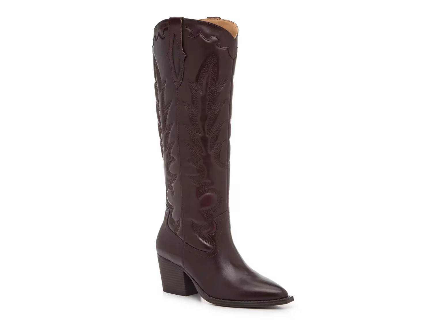 Crown Vintage Sury Cowboy Boot | Women's | Bordeaux | Size 7.5 | Boots | DSW