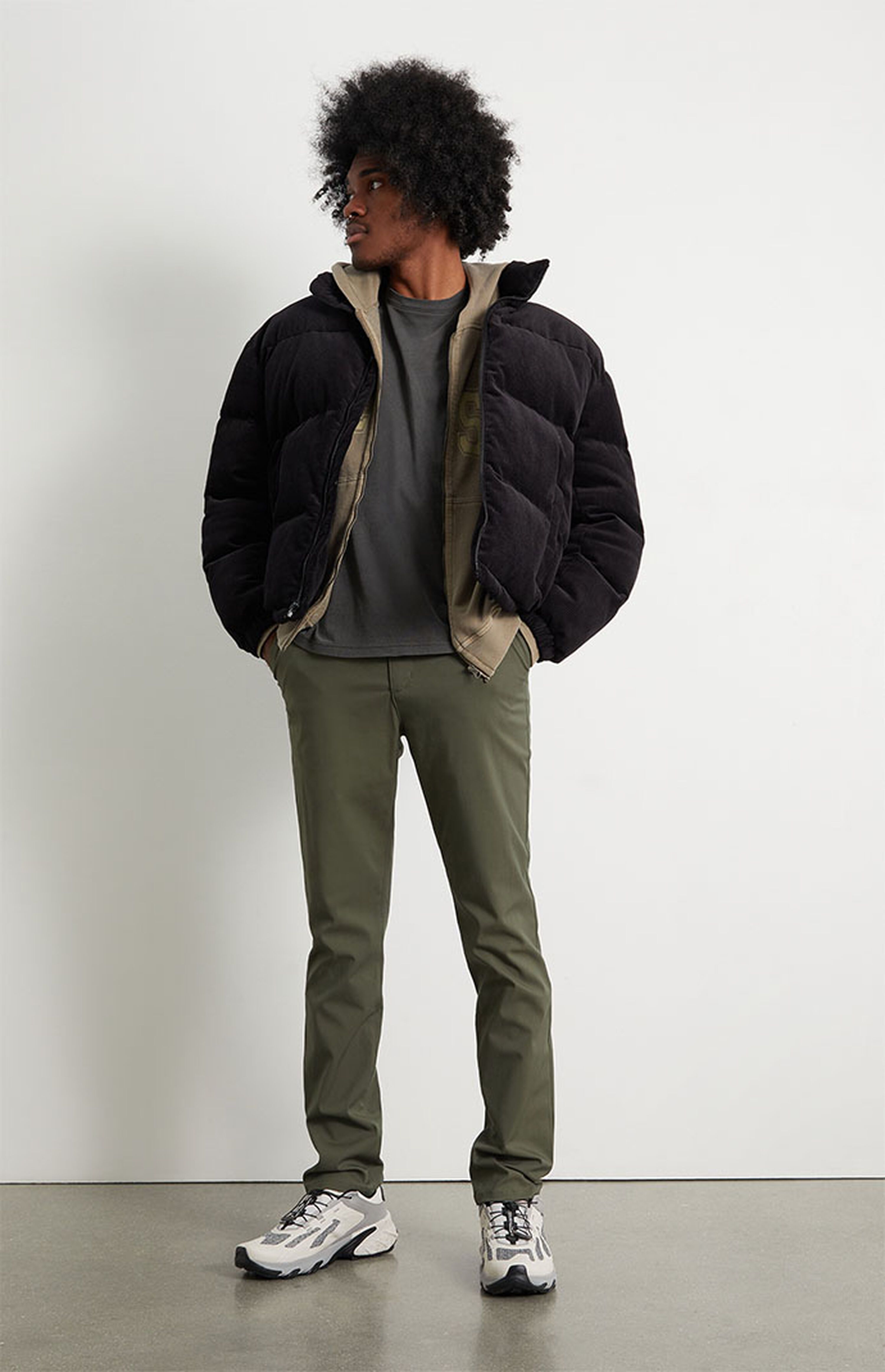 PacSun Olive Slim Chino Comfort Stretch Pants | PacSun