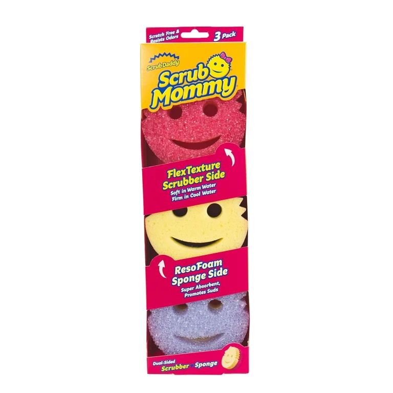Scrub Daddy Scrub Mommy Non-Scratch Cleaning Sponges, 3 Count | Walmart (US)