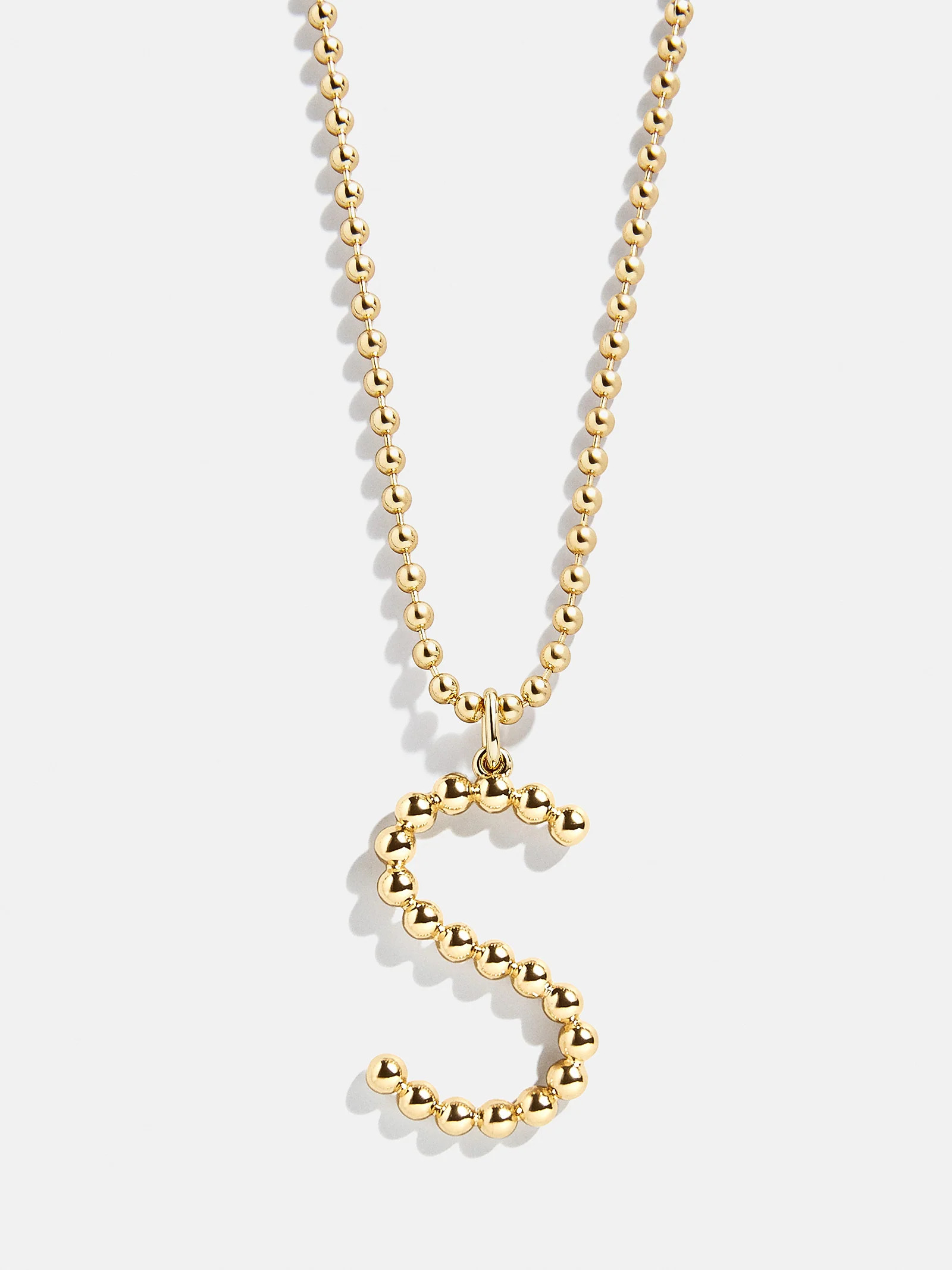 Oversized Initial Pisa Necklace - Gold | BaubleBar