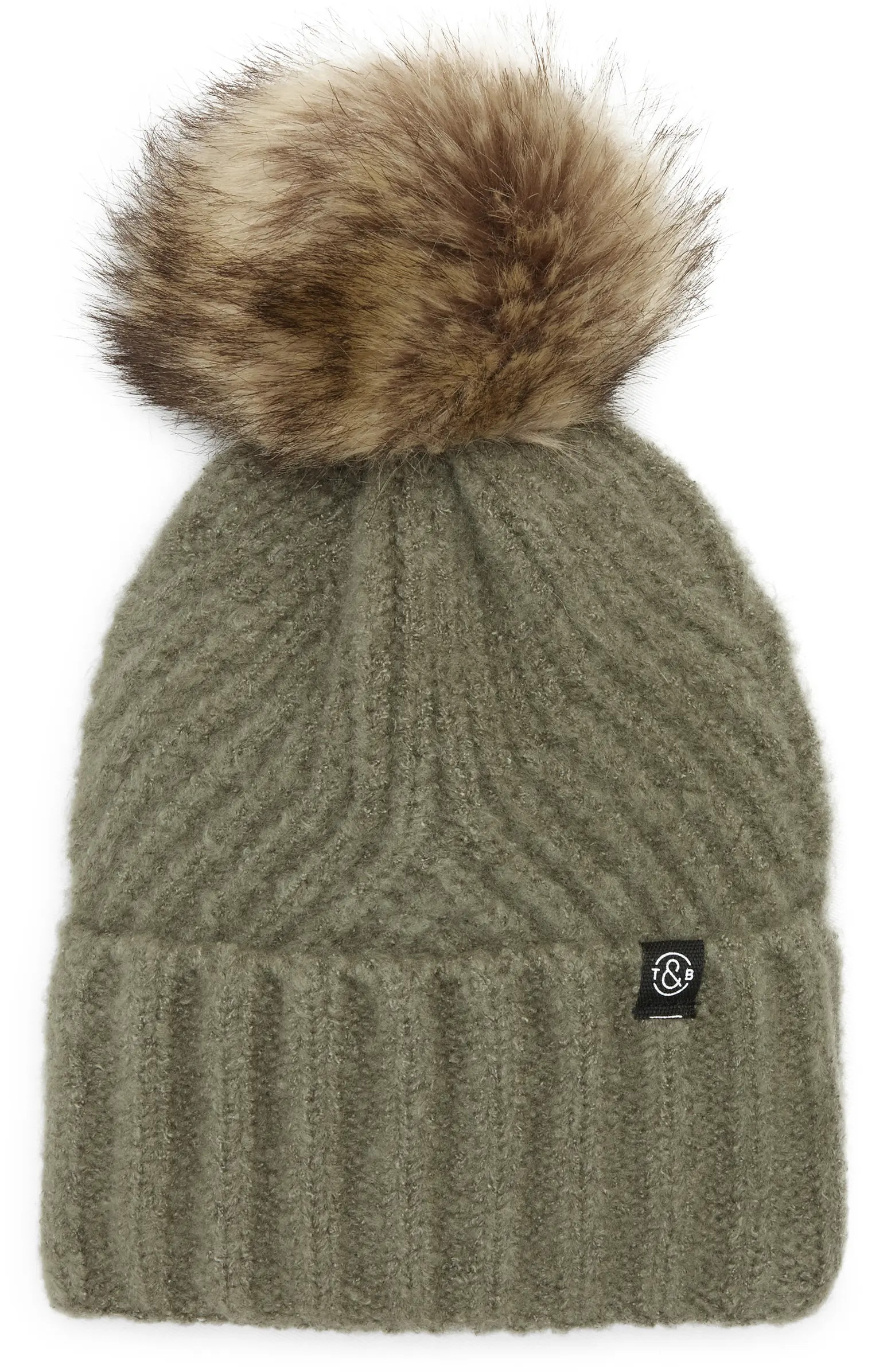 Treasure & Bond Faux Fur Pom Beanie | Nordstrom | Nordstrom